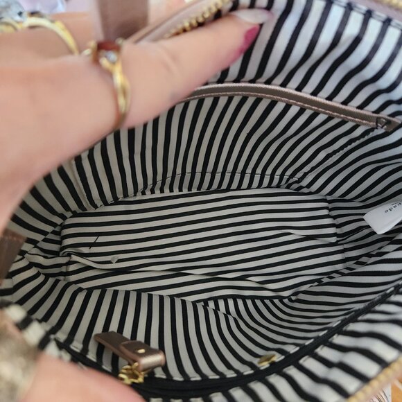 Nwt Kate Spade NY Gold Coast Pink Glitter Satchel Handbag Purse - Picture 9 of 10